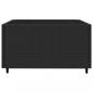 Preview: 3-tlg. Garten-Lounge-Set mit Kissen Schwarz Poly Rattan