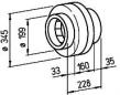 Preview: Helios RR 200 A Radial-Rohrventilator, 1-PH, 230V 50Hz, zweistufig (5658)