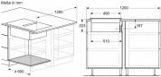 Preview: Siemens ED711HGA7 iQ500 Induktionskochfeld mit Dunstabzug+Flachkanal L(ED711HQ26E+HZ9VDSB2 ), 70cm breit, Rahmenlos aufliegend, schwarz