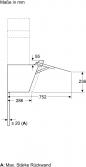 Preview: Siemens LC67KFN60 iQ300 A+ Kopffreihaube, 60 cm breit, 768 m³/h, cook Connect System, iQdrive Motor, Leistung 3-stufig + 1 Intensiv, Klarglas, schwarz bedruckt