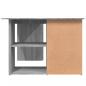 Preview: Eckschreibtisch Grau Sonoma 145x100x76 cm Holzwerkstoff