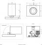 Preview: EVN Deckenanbau, rechteckig, dreh-/schwenkbar IP20, GU10, max. 7,5W, 220-240V, schwarz (H44N60102)