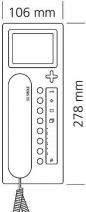 Preview: Siedle AHTV870-0SH/W Access Haustelefon Video, schwarz-hochglanz/weiß (200044586-00)