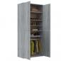 Preview: Schuhschrank Grau Sonoma 80x39x178 cm Holzwerkstoff