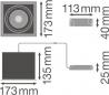 Preview: LEDVANCE SPOT MULTI, schwenkbarer Einbaustrahler, 1x30W, 3000K, einflammig, warmweiß, Aluminum, weiß (4058075113923)