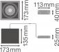 Preview: LEDVANCE SPOT MULTI, schwenkbarer Einbaustrahler, 1x30W, 4000K, einfalmmig, kaltweiß, Aluminium, weiß (4058075113947)