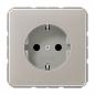 Preview: ARDEBO.de - CD 1520 PT SCHUKO Steckdose, 16 A 250 V ~, Aluminium eloxiert, Serie CD, platin