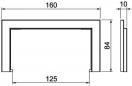 Preview: OBO Bettermann BRK WA70130 rws Wandanschlussblende, Signa Base, 84x160x10mm, reinweiß (6132801)