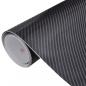 Preview: ARDEBO.de - Autofolien 2 Stk. 4D Schwarz 100x150 cm+50x150 cm