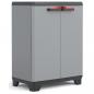 Preview: ARDEBO.de - Keter Niedriger Lagerschrank Stilo Grau und Schwarz 90 cm