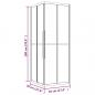 Preview: Duschkabine ESG Matt 70x70x180 cm