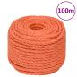 Preview: ARDEBO.de - Arbeitsseil Orange 20 mm 100 m Polypropylen