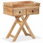 Preview: Beistelltisch Mangoholz Massiv 65 x 40 x 76 cm