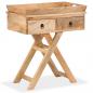 Preview: Beistelltisch Mangoholz Massiv 65 x 40 x 76 cm