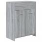 Preview: Badezimmerschrank Grau Sonoma 60x33x80 cm Holzwerkstoff