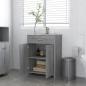 Preview: Badezimmerschrank Grau Sonoma 60x33x80 cm Holzwerkstoff