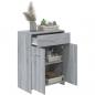 Preview: Badezimmerschrank Grau Sonoma 60x33x80 cm Holzwerkstoff