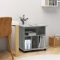 Preview: ARDEBO.de - Rollschrank Grau Sonoma 60x45x60 cm Holzwerkstoff