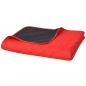 Preview: ARDEBO.de - Gesteppte Wende-Tagesdecke Rot and Schwarz 170x210 cm