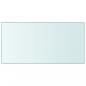 Preview: ARDEBO.de - Tischplatte Transparent 50x100 cm Hartglas