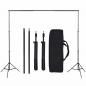 Preview: Fotostudio Set mit Hintergrund und Lampen-Set