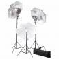 Preview: Fotostudio Set mit Hintergrund und Lampen-Set