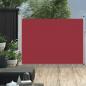 Preview: ARDEBO.de - Ausziehbare Seitenmarkise 120×500 cm Rot