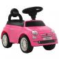 Preview: ARDEBO.de - Kinder-Aufsitzauto Fiat 500 Rosa