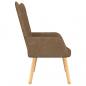 Preview: Relaxsessel mit Hocker Taupe Stoff