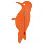 Preview: ARDEBO.de - Nature Garten Wandthermometer Vogelform Orange