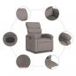 Preview: Relaxsessel Elektrisch Taupe Stoff