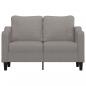 Preview: 2-Sitzer-Sofa Taupe 140 cm Stoff