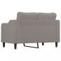 Preview: 2-Sitzer-Sofa Taupe 140 cm Stoff