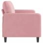 Preview: 3-Sitzer-Sofa Rosa 180 cm Samt