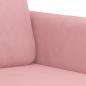 Preview: 3-Sitzer-Sofa Rosa 180 cm Samt