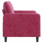 Preview: 2-Sitzer-Sofa Weinrot 120 cm Samt