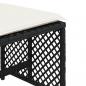 Preview: Gartenhocker mit Kissen 4 Stk. Schwarz 41x41x36 cm Poly Rattan