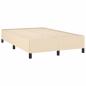 Preview: Boxspringbett mit Matratze Creme 120x190 cm Stoff