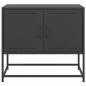 Preview: TV-Schrank Schwarz 68,5x39x60,5 cm Stahl