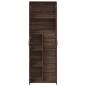 Preview: Highboard Braun Eichen-Optik 60x35x180 cm Holzwerkstoff