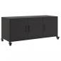 Preview: TV-Schrank Schwarz 100,5x39x43,5 cm Stahl