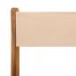 Preview: 3-tlg. Bistro-Set Beige Stoff und Massivholz