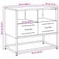 Preview: TV-Schrank Rosa 68x39x60,5 cm Stahl