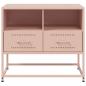 Preview: TV-Schrank Rosa 68x39x60,5 cm Stahl