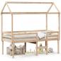 Preview: ARDEBO.de - Hochbett mit Dach 75x190 cm Massivholz Kiefer