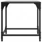 Preview: Couchtisch mit Glasplatte Schwarz Transparent 40x40x40 cm Stahl