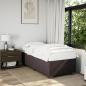 Preview: Boxspringbett mit Matratze Dunkelbraun 90x200 cm Stoff