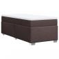 Preview: Boxspringbett mit Matratze Dunkelbraun 90x200 cm Stoff