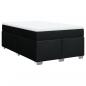 Preview: Boxspringbett mit Matratze Schwarz 120x190 cm Stoff