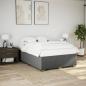 Preview: Boxspringbett mit Matratze Dunkelgrau 160x200 cm Stoff